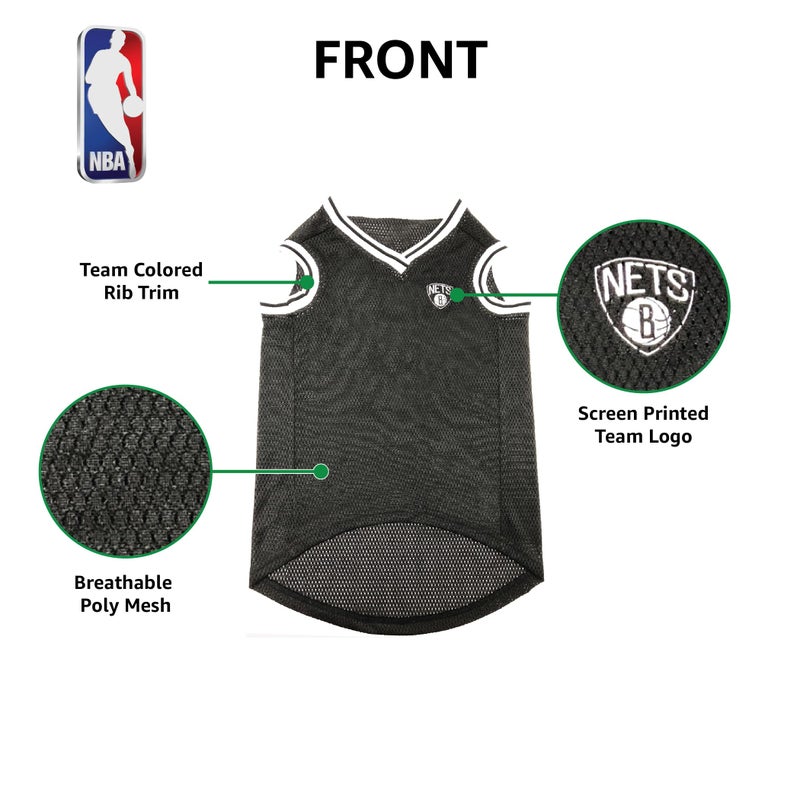 Pets First NBA PET Jersey Brooklyn NETS Basketball Dog Jersey, Medium. Best Licensed Basketball Jersey for The Real Four-Legged Fan! - Image 5